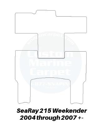 SeaRay carpet kit 215 Weekender 04-07